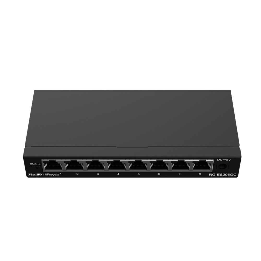 Ruijie Reyee RG-ES208GC 8-Port 10/100/1000 Yönetilebilir Desktop Switch