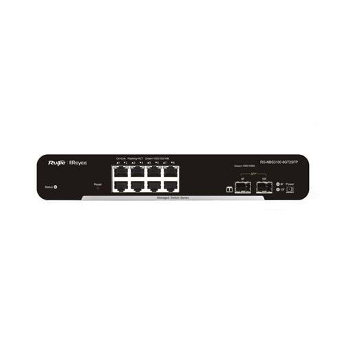 Ruijie Reyee RG-NBS3100-8GT2SFP 8-Port 10/100/1000 2 X SFP Yönetilebilir Desktop