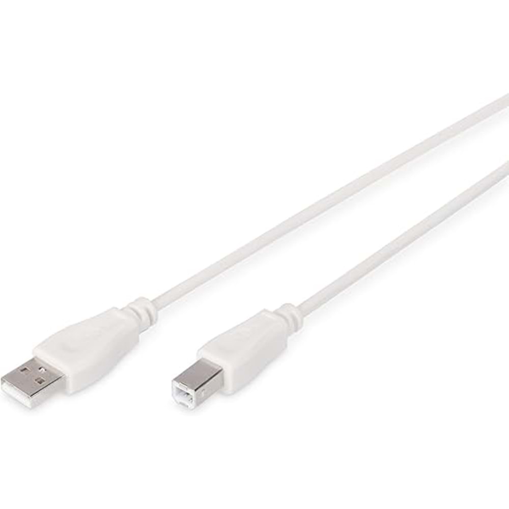 Digitus AK-300102-030-E 3 m. USB 2.0 Yazıcı Kablosu (Bej)