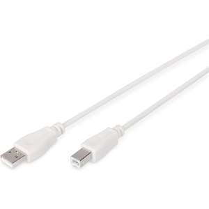 Digitus AK-300102-030-E 3 m. USB 2.0 Yazıcı Kablosu (Bej)
