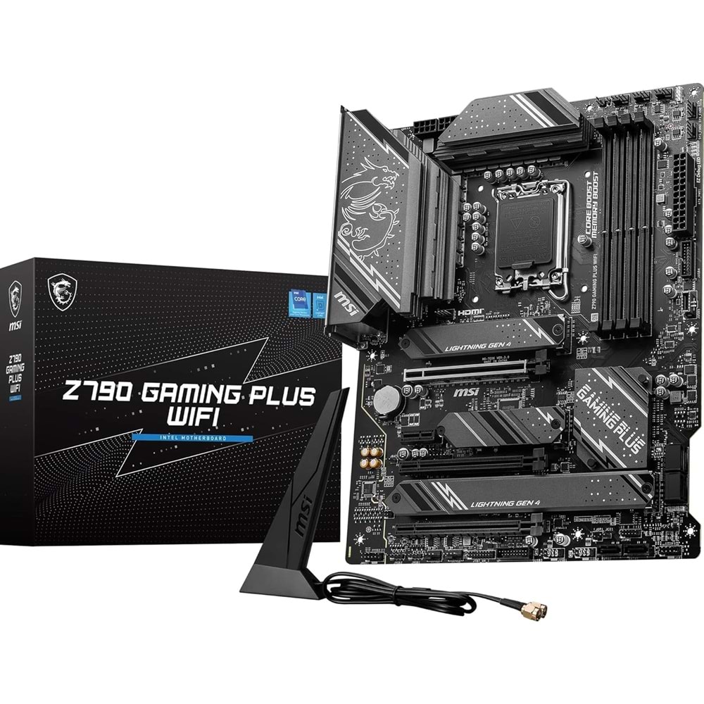 Msi Z790 GAMING PLUS WIFI 7200Mhz(OC) DDR5 M.2 DP HDMI 1700P