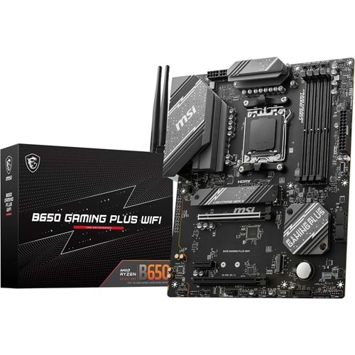 Msi B650 GAMING PLUS WIFI AM5 SOKET DDR5 6000 HDMI DP M.2 ATX