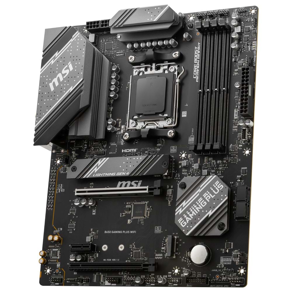 Msi B650 GAMING PLUS WIFI AM5 SOKET DDR5 6000 HDMI DP M.2 ATX