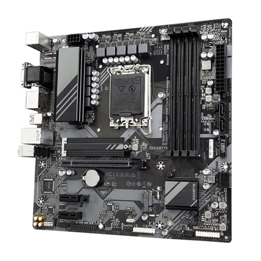 Gigabyte B760M-DS3H-DDR5 7600MHz HDMI DP MATX 1700P Anakart