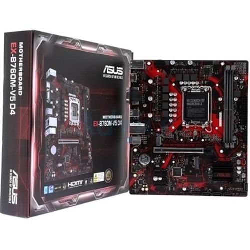 Asus EX-B760M-V5 D4-CSM 5333MHz(OC) M.2 HDMI VGA mATX 1700p