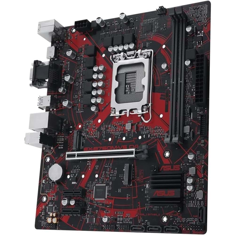 Asus EX-B760M-V5 D4-CSM 5333MHz(OC) M.2 HDMI VGA mATX 1700p