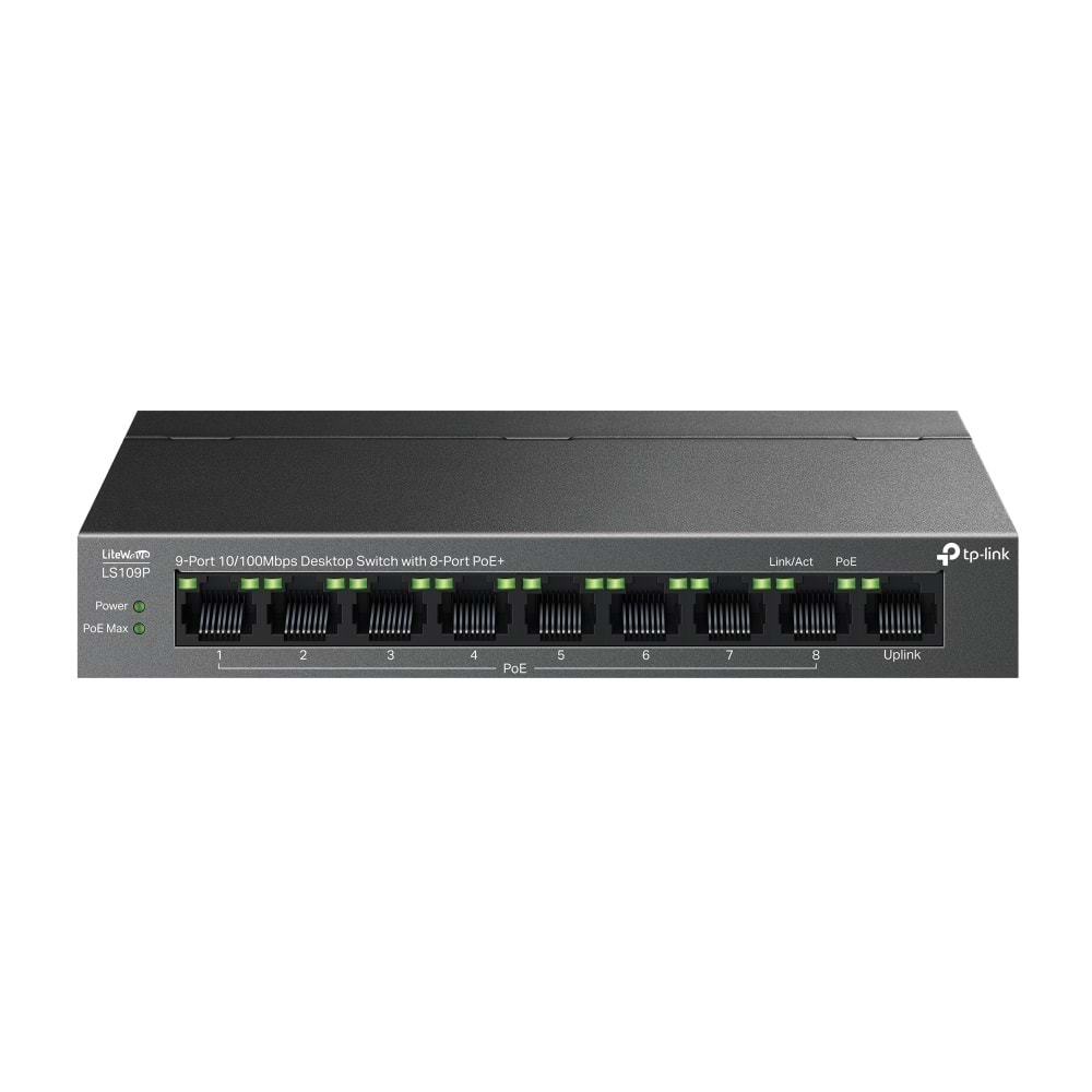 TP-Link LS109P 9Port 10/100 POE Switch