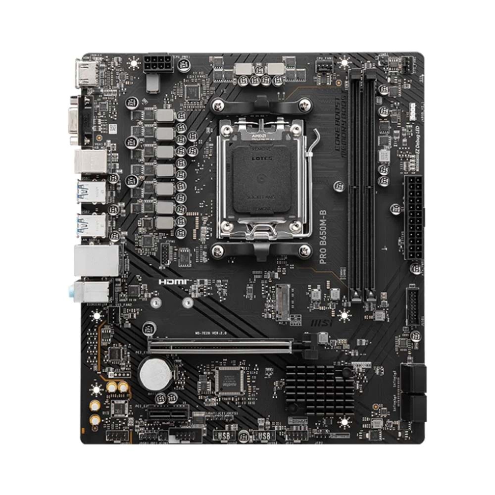 Msi RADEON PRO B650M-B DDR5 6800MHZ 1XVGA 1XHDMI 1XM.2 USB 3.2 AM5 MATX