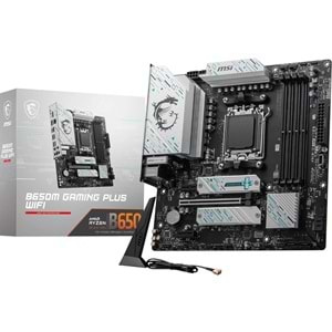 Msi RADEON B650M Gaming PLUS WIFI DDR5 6400MHZ 1XHDMI 1XDP 2XM.2 USB 3.2 AM5 MATX