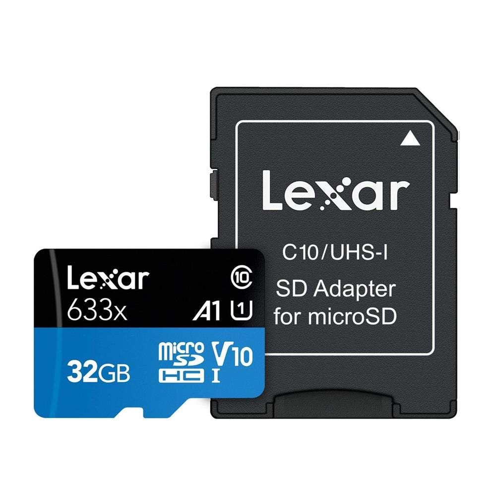 Lexar 32GB NLSDMI32GBB633A 633X MicroSDHC High-Performance C10 A1 V10 U1 Hafıza Kartı