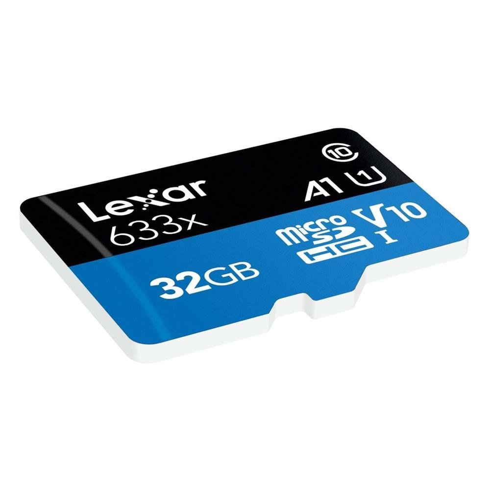 Lexar 32GB NLSDMI32GBB633A 633X MicroSDHC High-Performance C10 A1 V10 U1 Hafıza Kartı