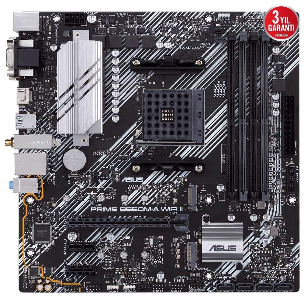 Asus Prime B550M A Wi fi II AM4 D4 HDMI Usb3.2 Anakart