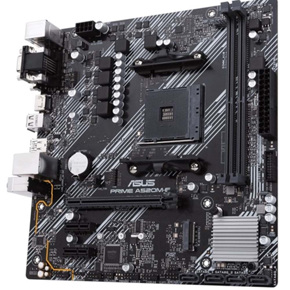 Asus Prime A520M E/Csm AM4 Ryzen Vga Dvi HDMI DDR4 Anakart