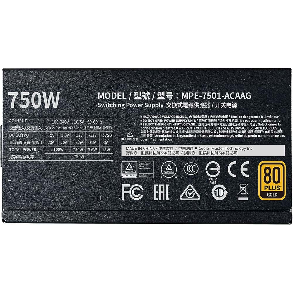 Cooler Master 750W 80+Gold (MWE V2)
