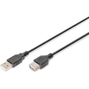 Digitus USB Uzatma Kablosu Siyah (1.8m)