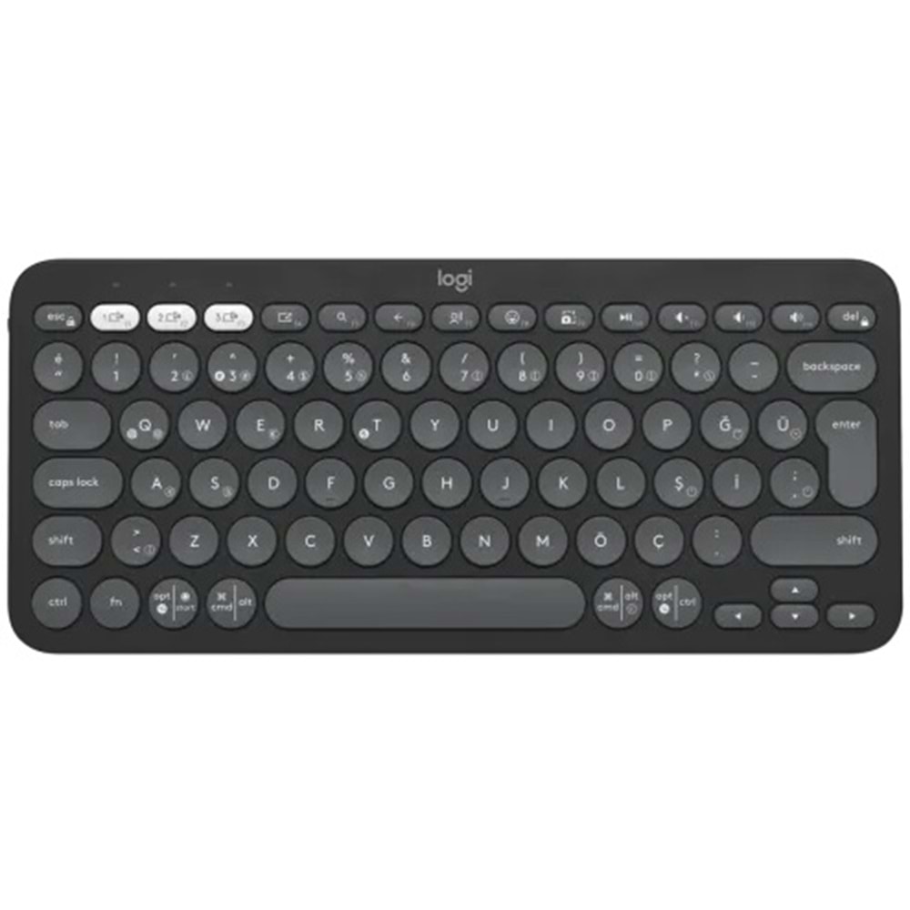 Logitech K380s Pebble Keys 2 BT Klavye Grafit