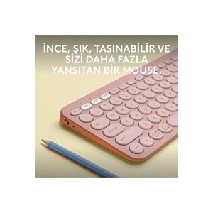 Logitech K380s Pebble Keys 2 BT Klavye Pembe