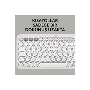Logitech K380s Pebble Keys 2 BT Klavye Beyaz