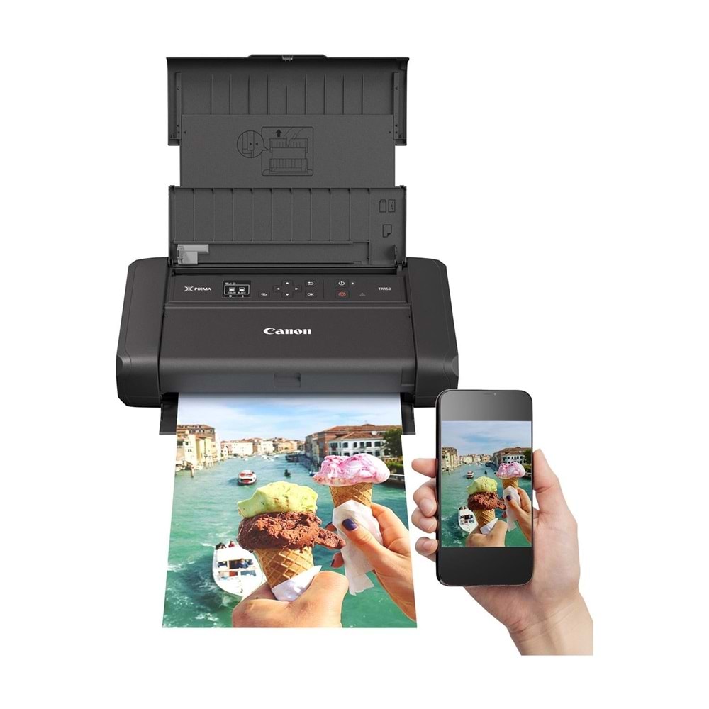 Canon Pixma TR150 Taşınabilir Yazıcı + Batarya/WIFI