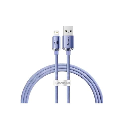 Baseus Crystal Shine MOR 2.4A 120 CM USB TO Lightnight Şarj Kablosu CAJY000005