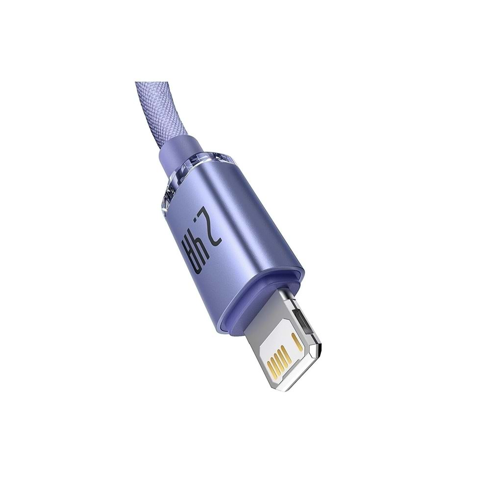 Baseus Crystal Shine MOR 2.4A 120 CM USB TO Lightnight Şarj Kablosu CAJY000005