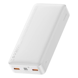 Baseus Bipow Overseas Dijital PPBD050302 20W 20.000 MAH Beyaz Powerbank GIRIS:MICRO USB/TYPE-C