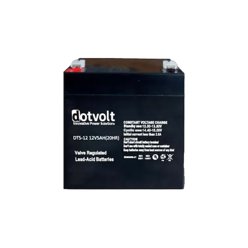 Dotvolt Volt DT5-12 12V 5AH Bakımsız Kuru Tip Ups Aküsü