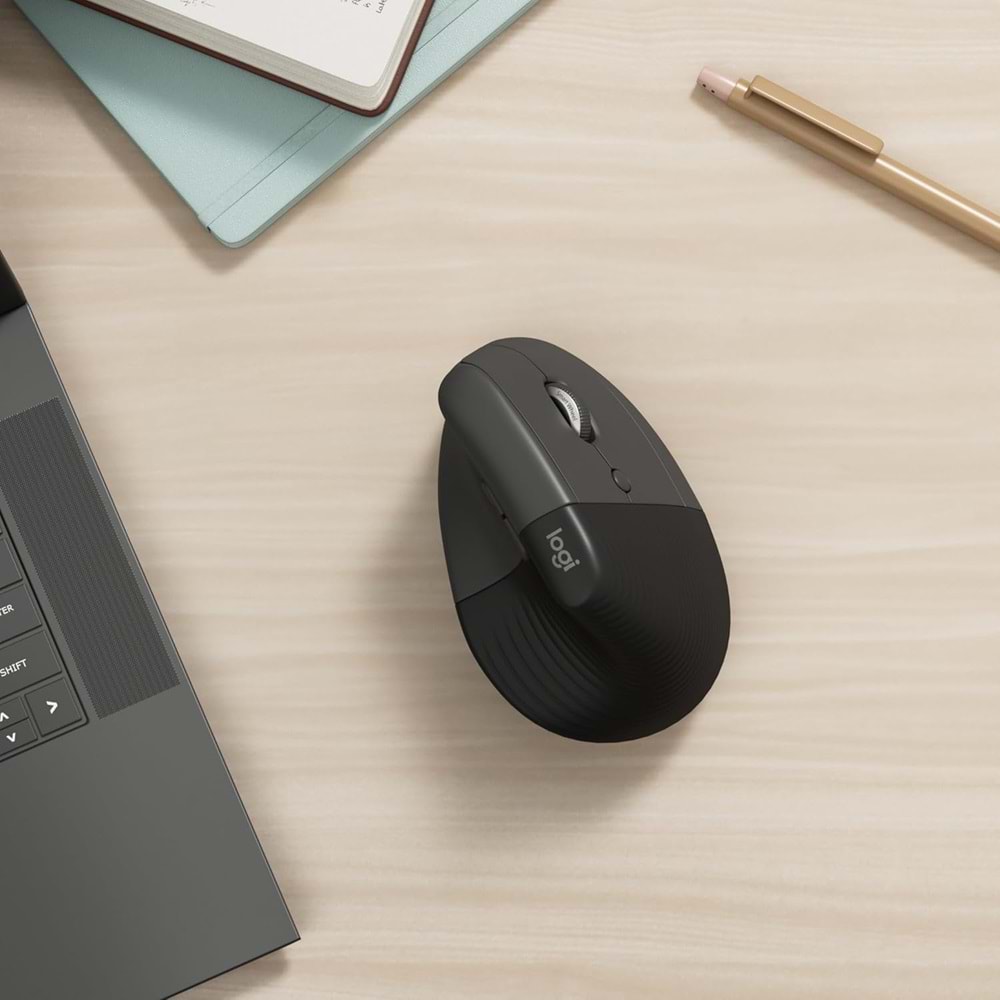 Logitech Lift Kablosuz Ergonomik Dikey Mouse Siyah 910-006473