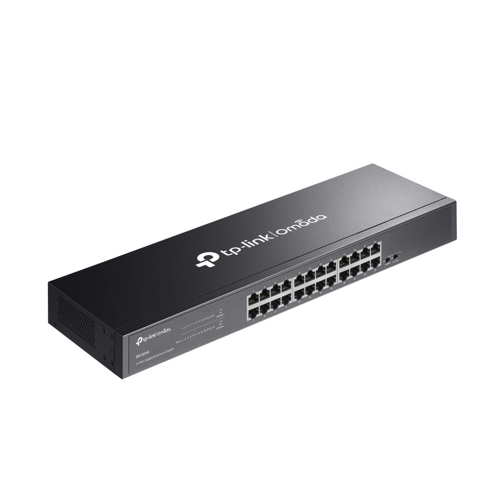 Omada DS1024G 24 Port Gigabit Metal Kasa Yönetilemez Rackmount Switch