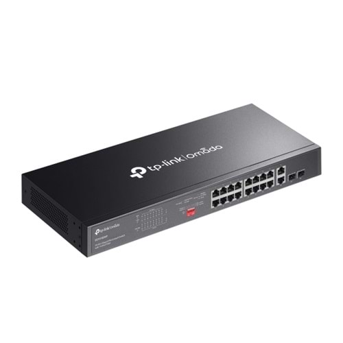Omada DS1018GMP 16 Port Gigabit + 2x 1GB RJ45/SFP Combo 250W 250 Metre PoE Mesafe Metal Rackmount Kasa Switch