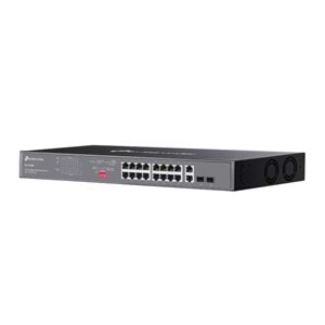Omada DS1018GMP 16 Port Gigabit + 2x 1GB RJ45/SFP Combo 250W 250 Metre PoE Mesafe Metal Rackmount Kasa Switch