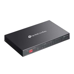 Omada DS110GMP 8 Port Gigabit + 2xGigabit RJ45/1xRJ45 Combo Port 123W 250 Metre PoE Mesafe Metal Kasa Switch