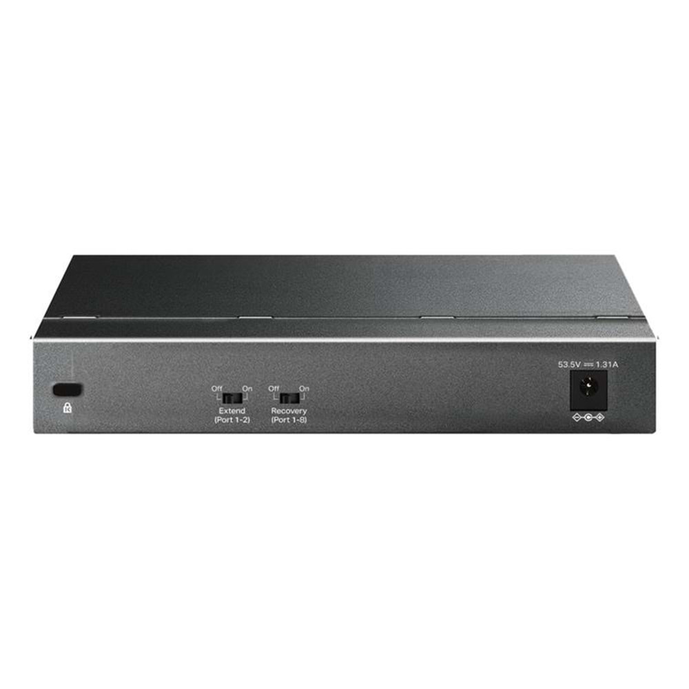Omada DS108GP 8 Port Gigabit 65W 250 Metre PoE Mesafe Metal Kasa Switch