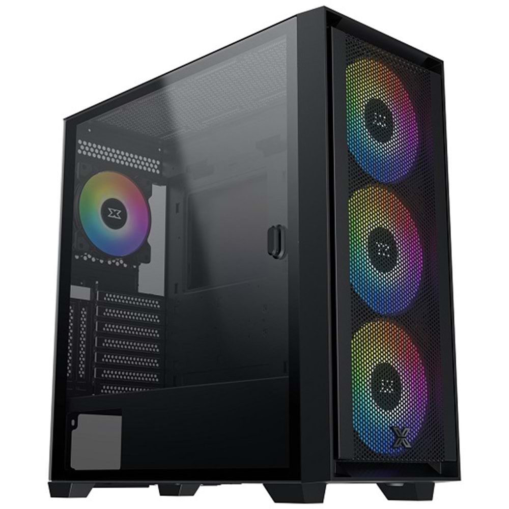 Xigmatek EN40870 Anubis Pro 4FX 750W Mesh+Temperli Cam 3x14cm+1x12cm ARGB Fan+Kumanda