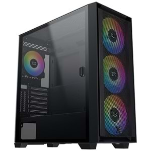Xigmatek EN40870 Anubis Pro 4FX 750W Mesh+Temperli Cam 3x14cm+1x12cm ARGB Fan+Kumanda