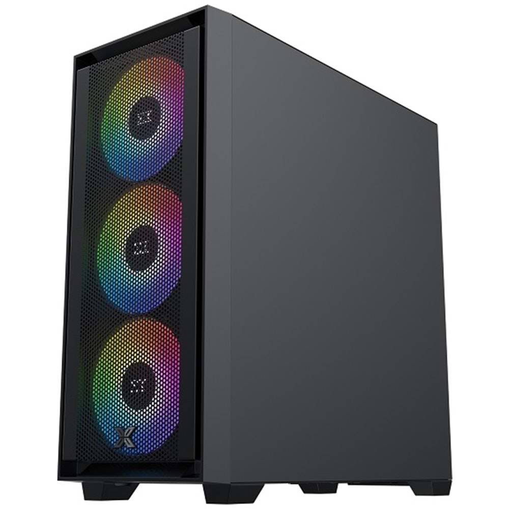 Xigmatek EN40870 Anubis Pro 4FX 750W Mesh+Temperli Cam 3x14cm+1x12cm ARGB Fan+Kumanda