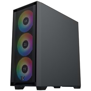 Xigmatek EN40870 Anubis Pro 4FX 750W Mesh+Temperli Cam 3x14cm+1x12cm ARGB Fan+Kumanda