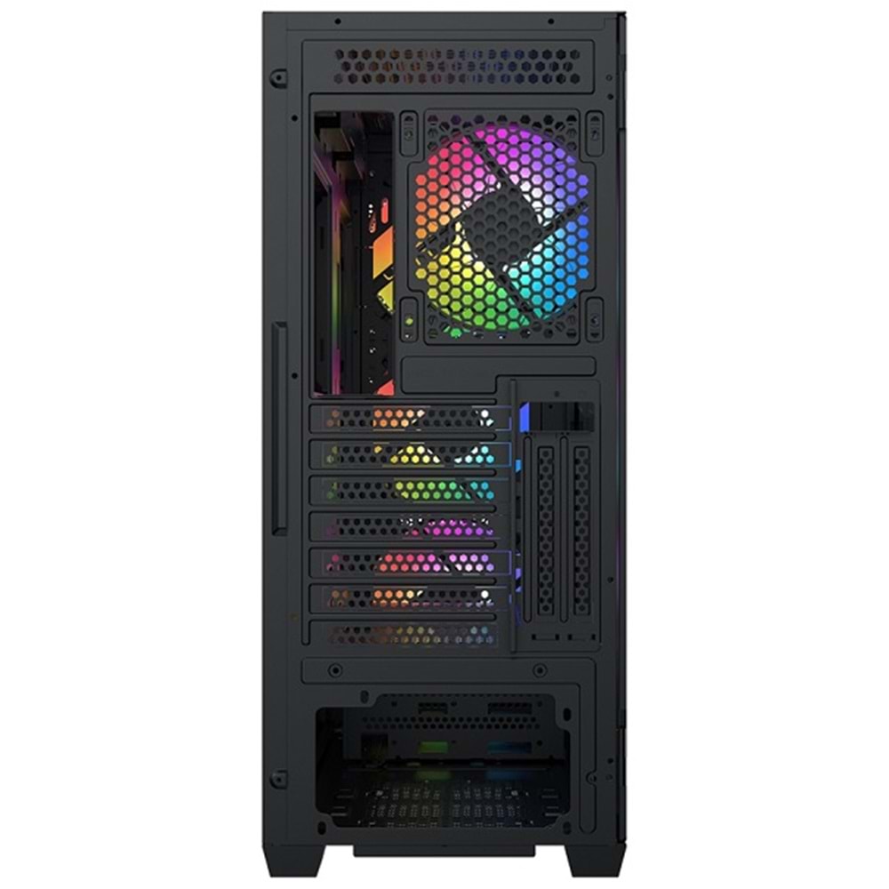 Xigmatek EN40870 Anubis Pro 4FX 750W Mesh+Temperli Cam 3x14cm+1x12cm ARGB Fan+Kumanda