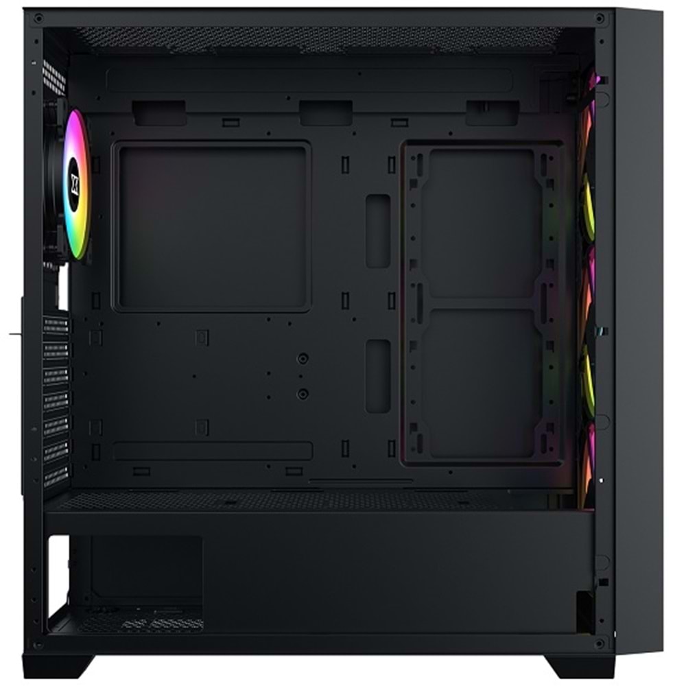 Xigmatek EN40870 Anubis Pro 4FX 750W Mesh+Temperli Cam 3x14cm+1x12cm ARGB Fan+Kumanda