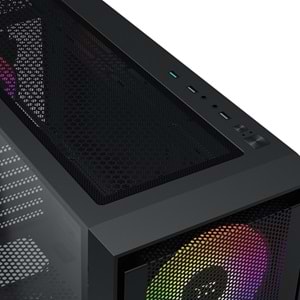 Xigmatek EN40870 Anubis Pro 4FX 750W Mesh+Temperli Cam 3x14cm+1x12cm ARGB Fan+Kumanda