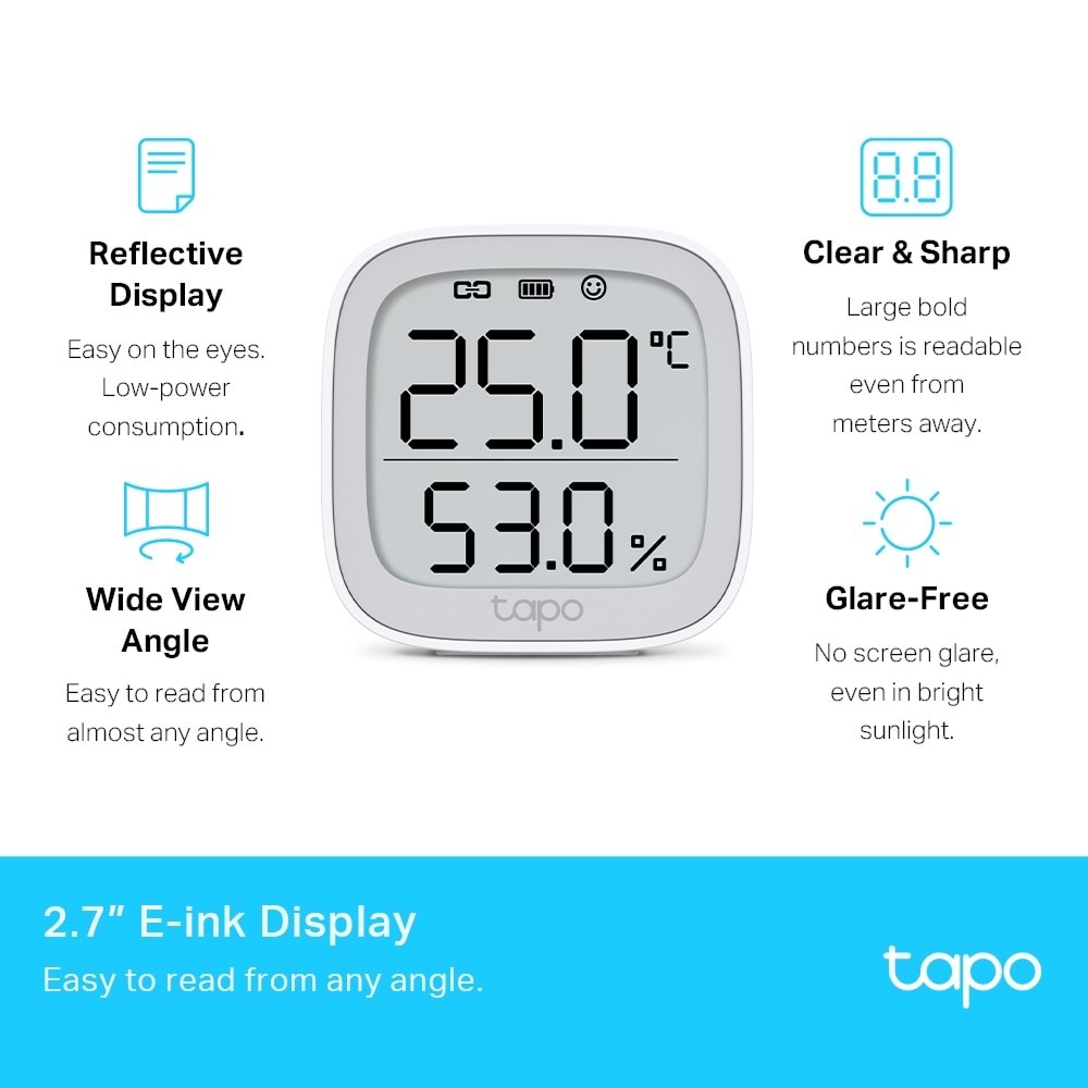 TP-Link Tapo T315 Akıllı Sıcaklık ve Nem Sensörü
