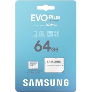 Samsung 64GB EVO Plus microSD Hafıza Kartı (MB-MC64SA/APC)