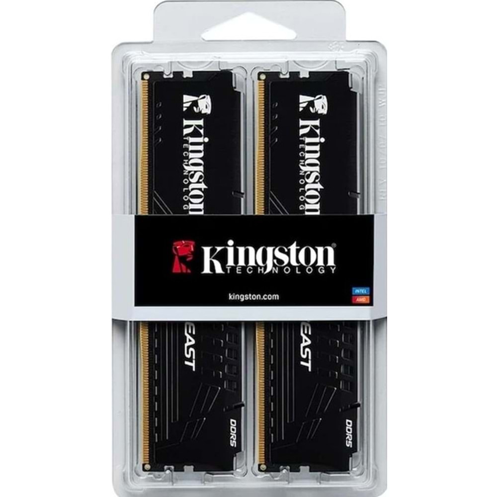Kingston 16GB (2x8GB) 5600MHz DDR5 CL36 DIMM Beast BlackEXPO(KF556C36BBEK2-16TR