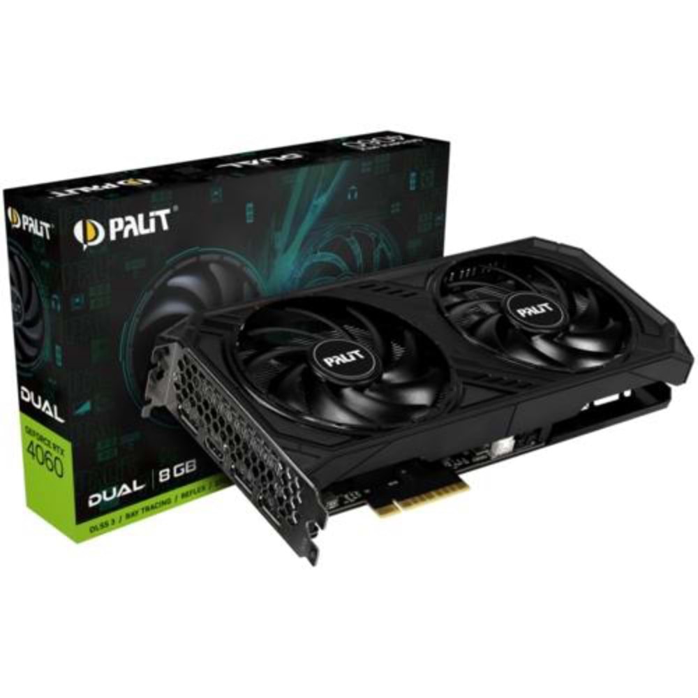 Palit RTX4060 Infinity Dual 8GB 128Bit GDDR6 3xDP\HDMI Ekran Kartı