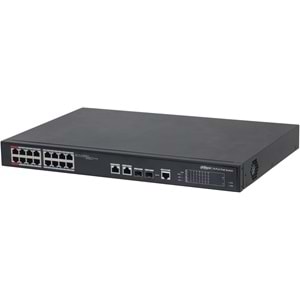 Dahua DH-S3218-16ET-135 16 PORT 16XFE-2XGE-2XGE/SFP 135W Yönetilemez POE Switch