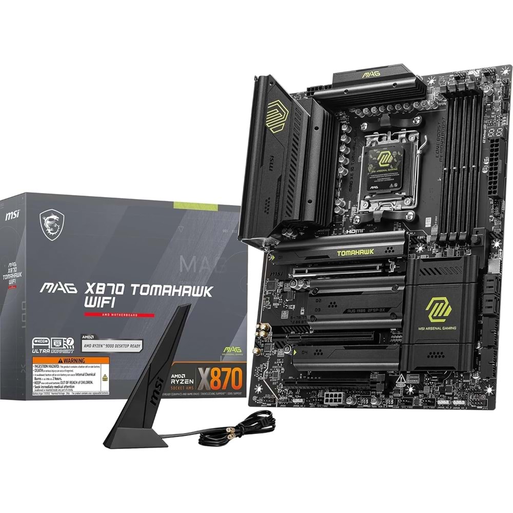 Msi MAG X870 TOMAHAWK WIFI DDR5 AMD X870 Soket