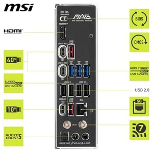 Msi MAG X870 TOMAHAWK WIFI DDR5 AMD X870 Soket