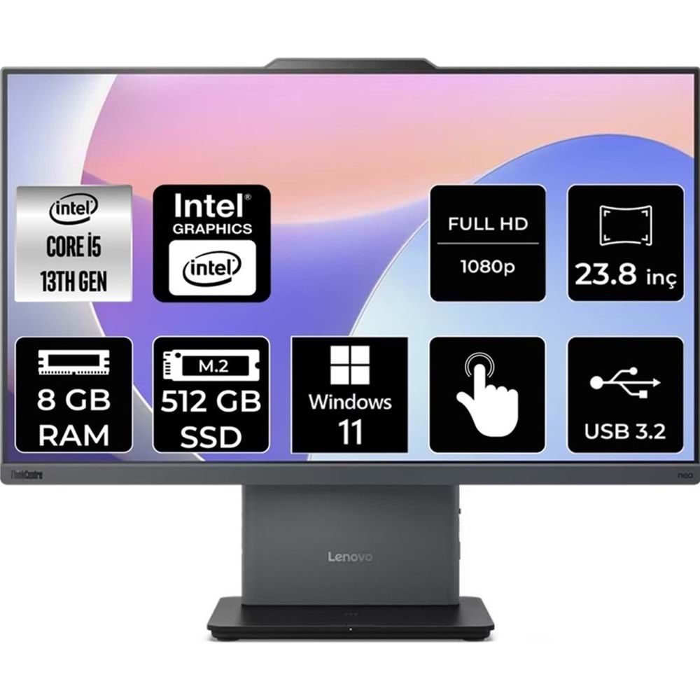 Lenovo ThinkCentre Neo 50a 24 Gen 5 12SC000YTR i5-13420H 8 GB 512 GB SSD UHD Graphics 23.8