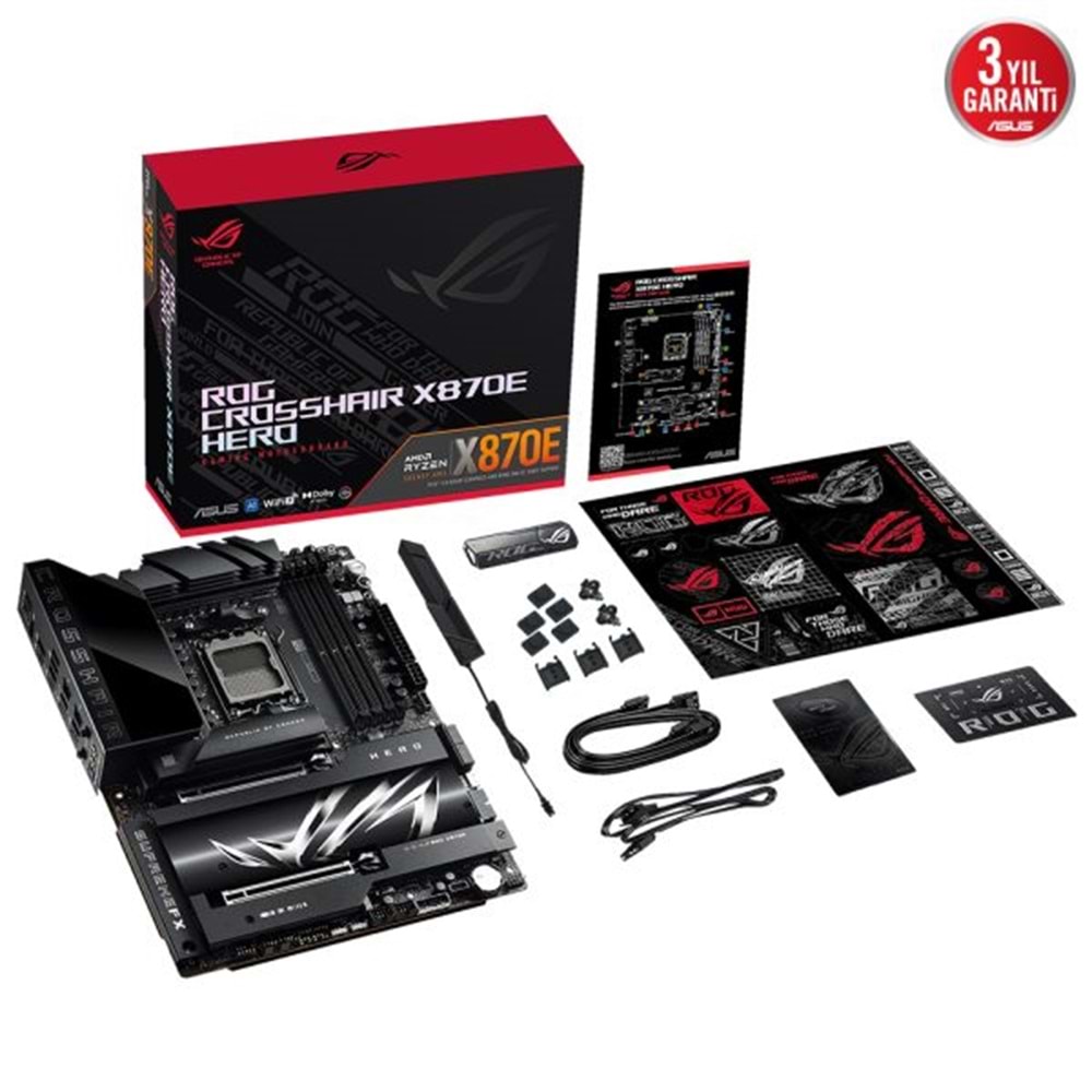 Asus ROG CROSSHAIR X870E HERO AMD AM5 DDR5 ATX Anakart