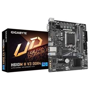 Gigabyte H610M H V3 DDR4 3200MHZ(OC) M.2 HDMI DSUB MATX 1700P